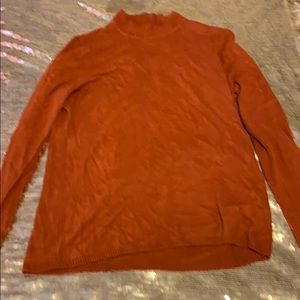 Burnt Orange turtleneck sweater